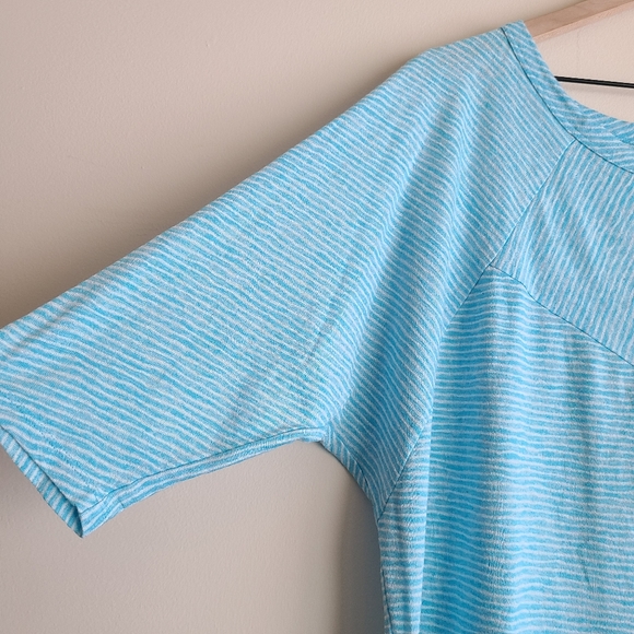 Lane Bryant 22/24 Pieced Hacci Top w/ Shirring NWT - Picture 3 of 8